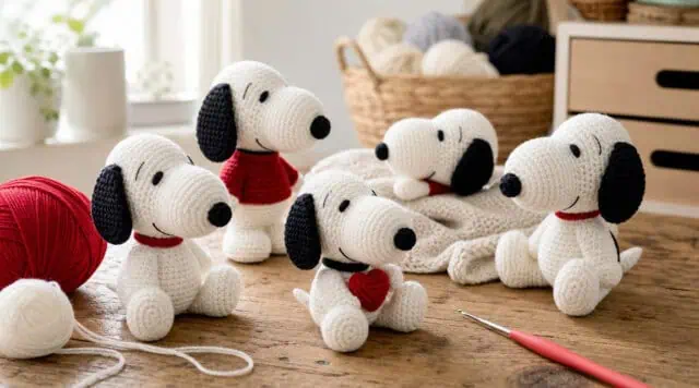 30 Snoopy Crochet Patterns for Peanuts Fans: Amigurumi, Keychains, and Holiday Makes