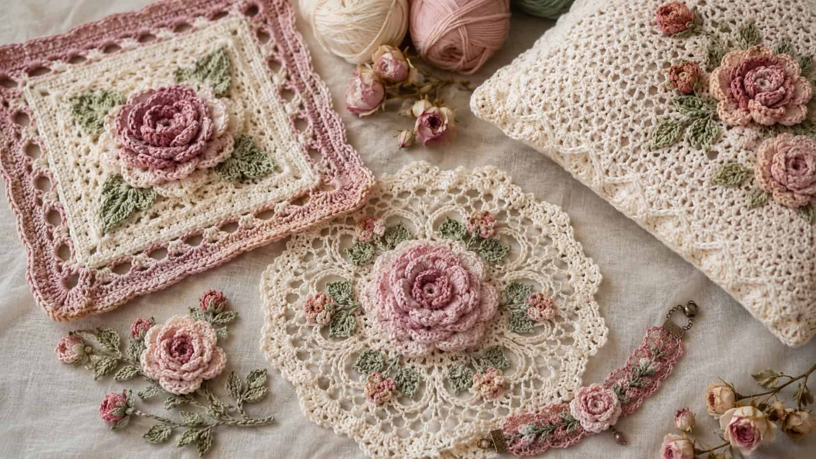 30 Vintage Rose Crochet Patterns: Add Old-World Charm to Your Creations