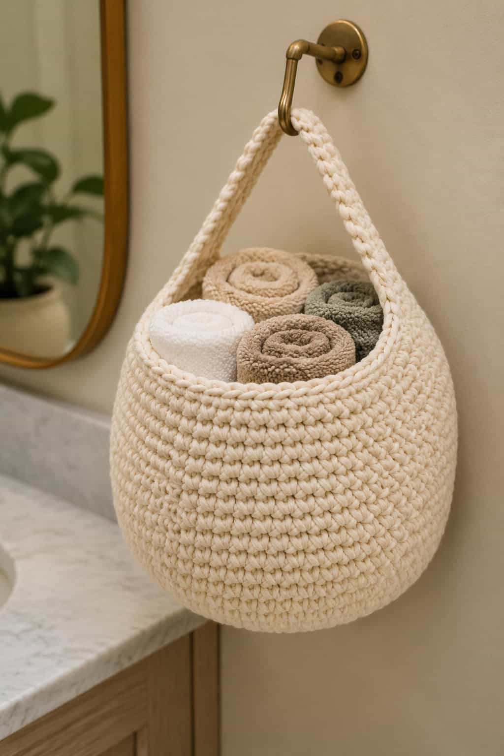 Easy Crochet Hanging Basket Free Pattern (Beginner Friendly) 2 Easy Crochet Hanging Basket Free Pattern (Beginner Friendly)