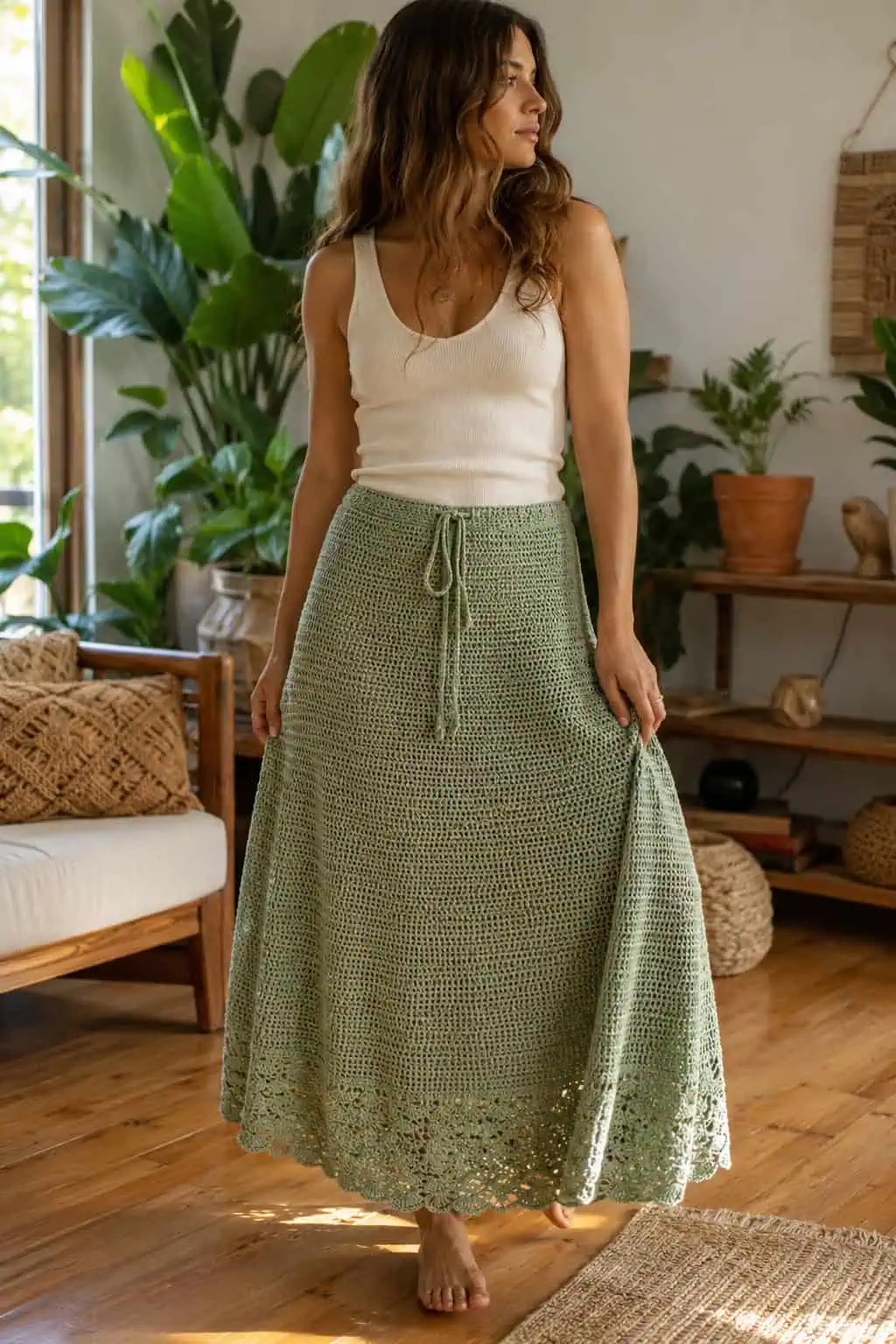 Effortless Everyday Crochet Maxi Skirt — Free Easy Pattern 2 Effortless Everyday Crochet Maxi Skirt — Free Easy Pattern