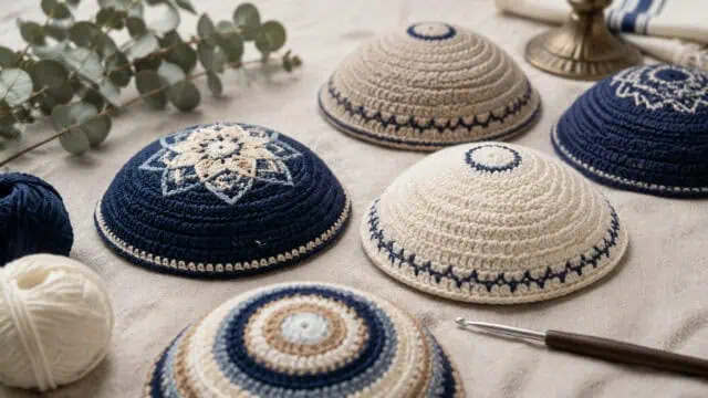 26 Crochet Kippah Patterns for Everyday Wear, Gifts, and Judaica-Inspired Style