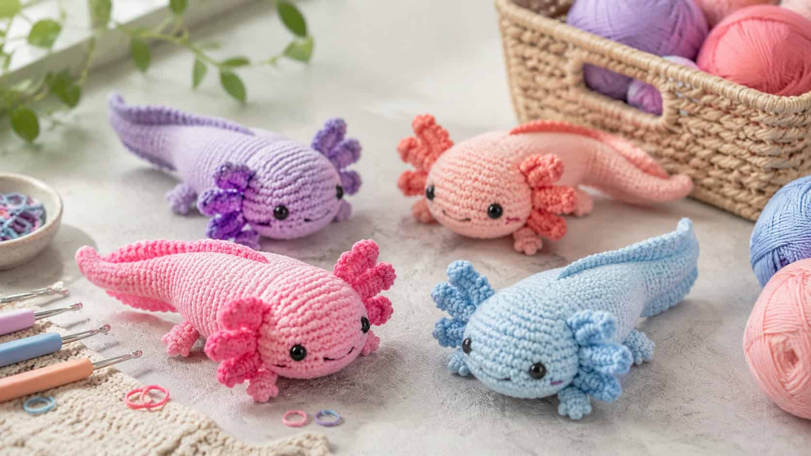 30 Axolotl Crochet Patterns for Cute Amigurumi, Gifts, and Collectibles