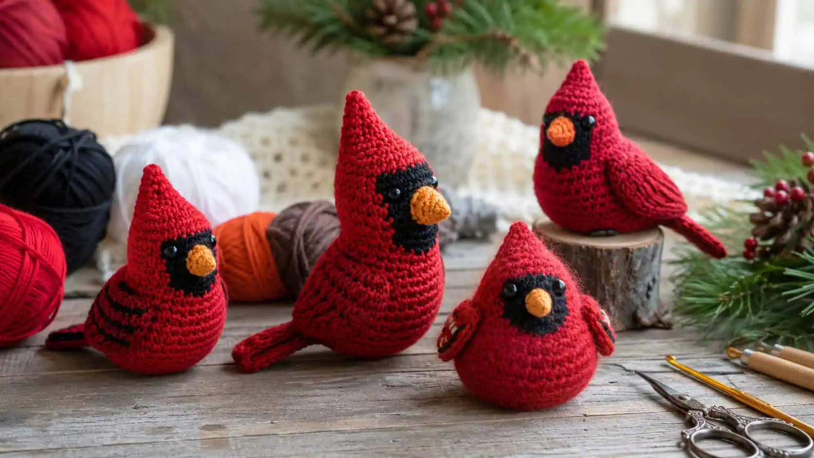 30 Cardinal Crochet Patterns to Stitch for Gifts, Decor, and Bird Lovers