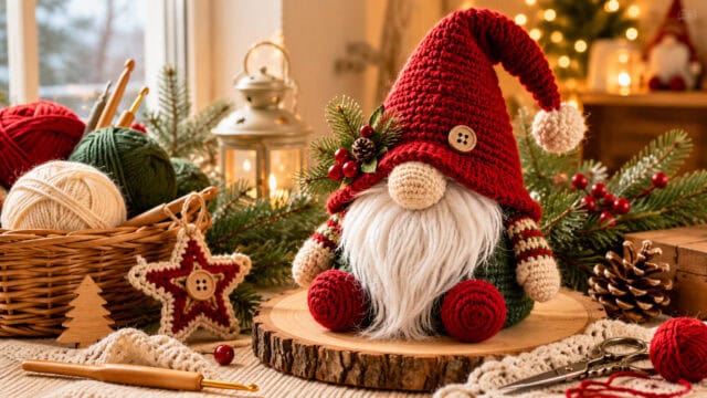 30 Christmas Gnome Crochet Patterns for Cozy Holiday Decorating