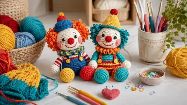 30 Clown Crochet Patterns to Add Color, Character, and Circus Charm