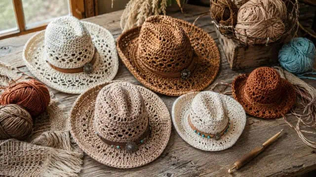30 Cowboy Hat Crochet Patterns for Western-Inspired Hats, Miniatures, and Giftable Makes