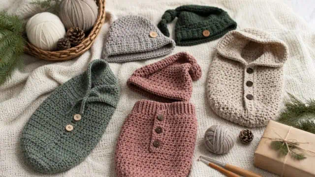 30 Cozy Sack Hat Crochet Patterns for Winter, Gifts, and Photo Props