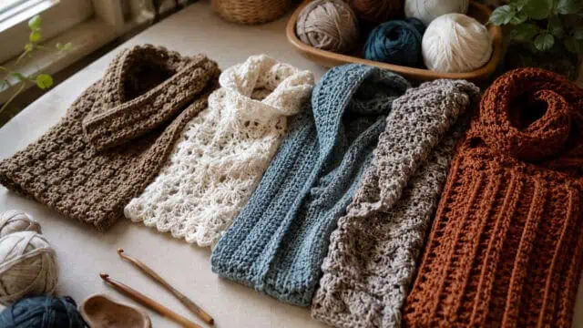 30 Crochet Scarf Ideas: Stylish Patterns for Skinny, Chunky, Cowl, and Wrap Looks