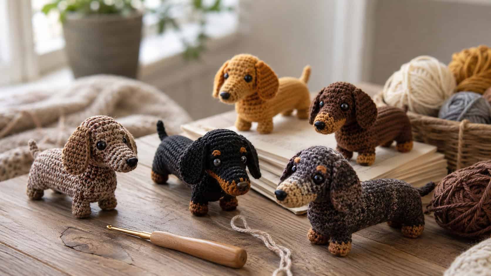 30 Dachshund Crochet Patterns to Stitch for Gifts, Decor, and Everyday Cuteness