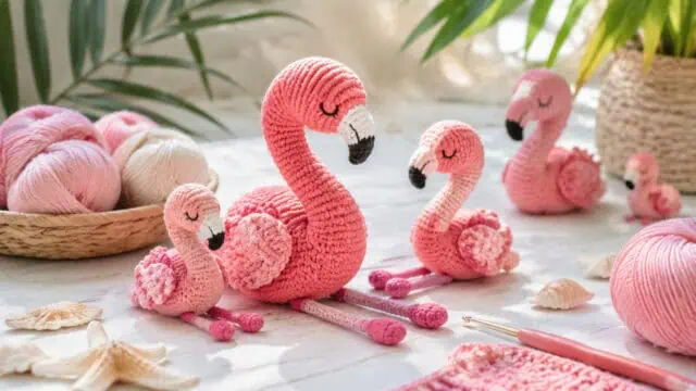 30 Flamingo Crochet Patterns to Add Tropical Charm to Your Handmade Collection