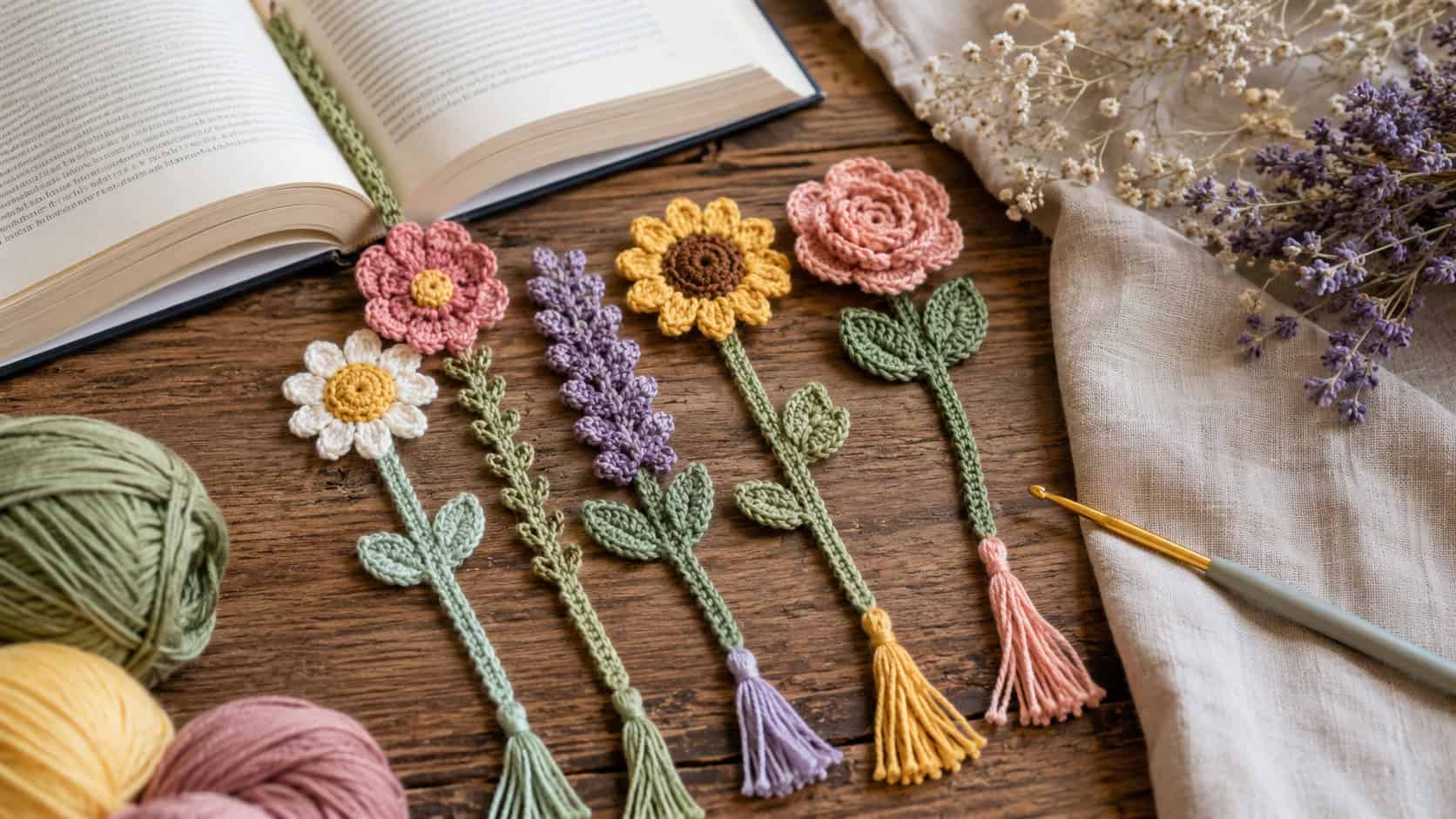 30 Flower Bookmark Crochet Patterns to Add a Handmade Touch to Reading Time