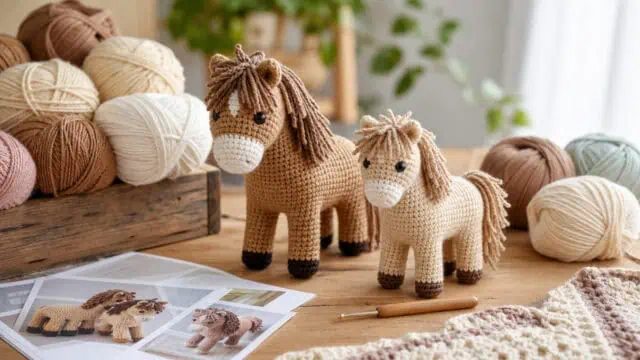 30 Horse Crochet Patterns: Amigurumi Horses, Ponies, Hobbyhorses, and More