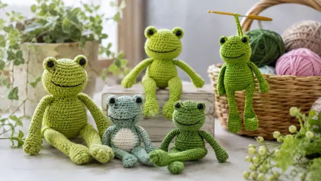 30 Leggy Frog Crochet Patterns to Charm Kids and Frog Fans