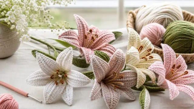 30 Lily Crochet Patterns for Bouquets, Home Decor, and Handmade Gifts