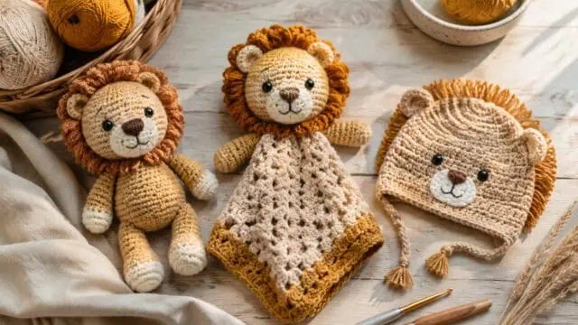 30 Lion Crochet Patterns to Stitch for Nurseries, Gifts, and Safari-Inspired Decor
