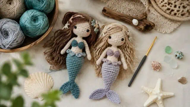 30 Mermaid Crochet Patterns: Amigurumi Dolls, Pocket Mermaids, and Creative Sea-Inspired...