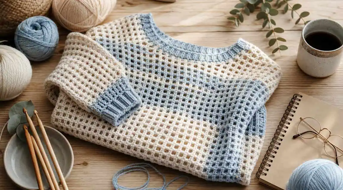 30 Mesh Sweater Crochet Patterns for Airy Layers, Pullovers, and Cardigans