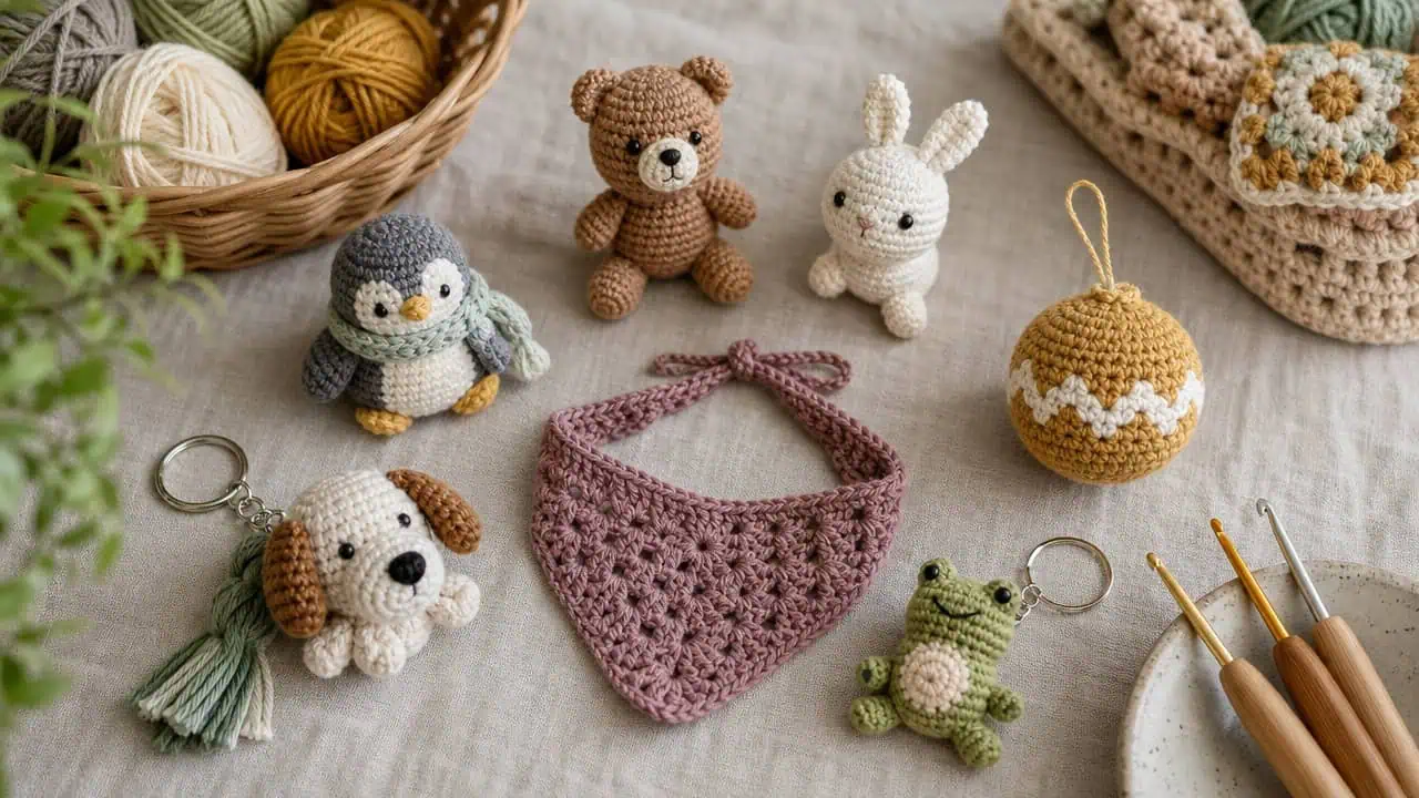 30 Mini Crochet Patterns for Small Makes, Keychains, and Tiny Amigurumi