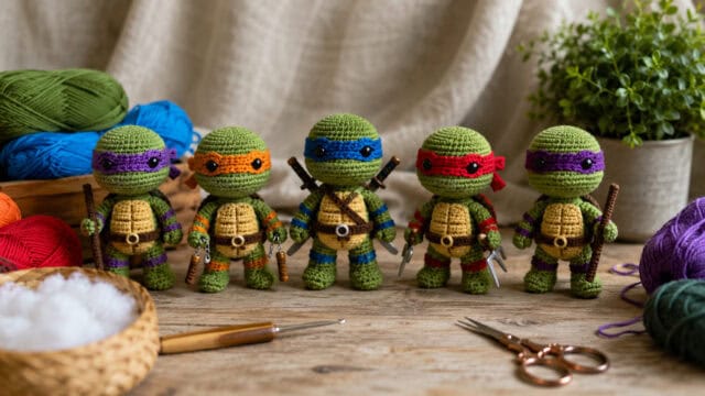 30 Ninja Turtle Crochet Patterns to Stitch for Fans, Gifts, and Playtime