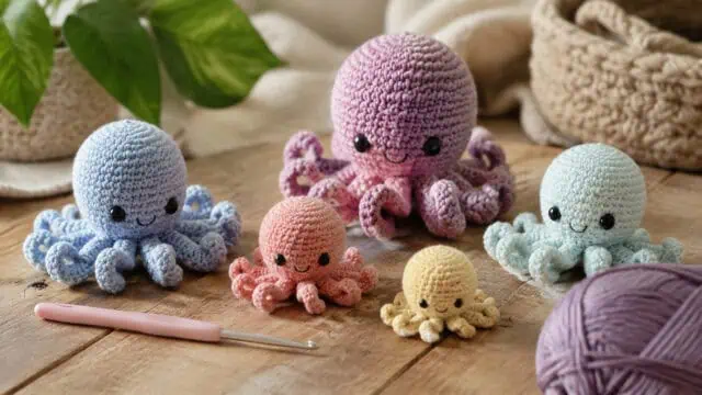 30 Octopus Crochet Patterns for Amigurumi, Plushies, Keychains, and Statement Makes
