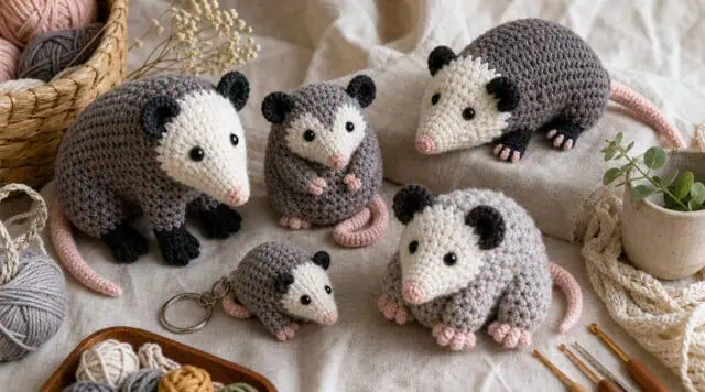 30 Opossum Crochet Patterns for Cute, Quirky Amigurumi Projects