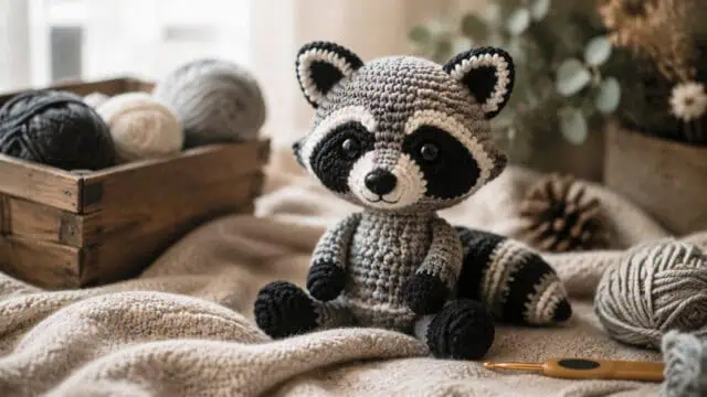 30 Racoon Crochet Patterns for Woodland Amigurumi, Hats, Appliques, and Cozy Handmade...