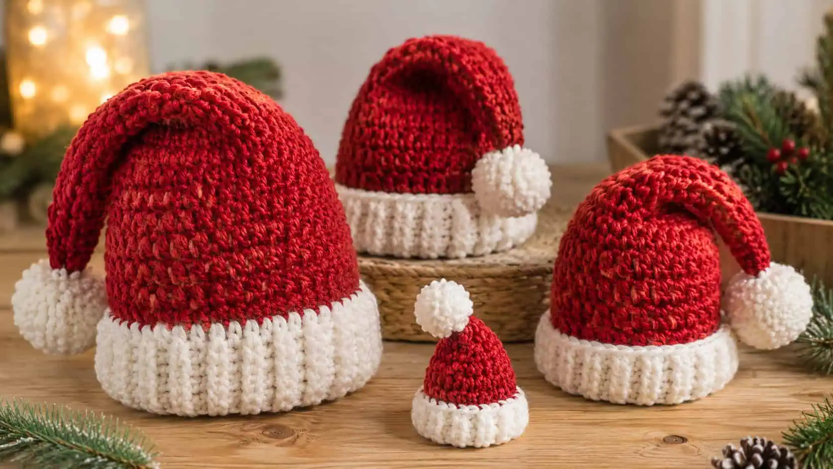 30 Santa Hat Crochet Patterns for Festive Photos, Costumes, and Cozy Holiday Makes