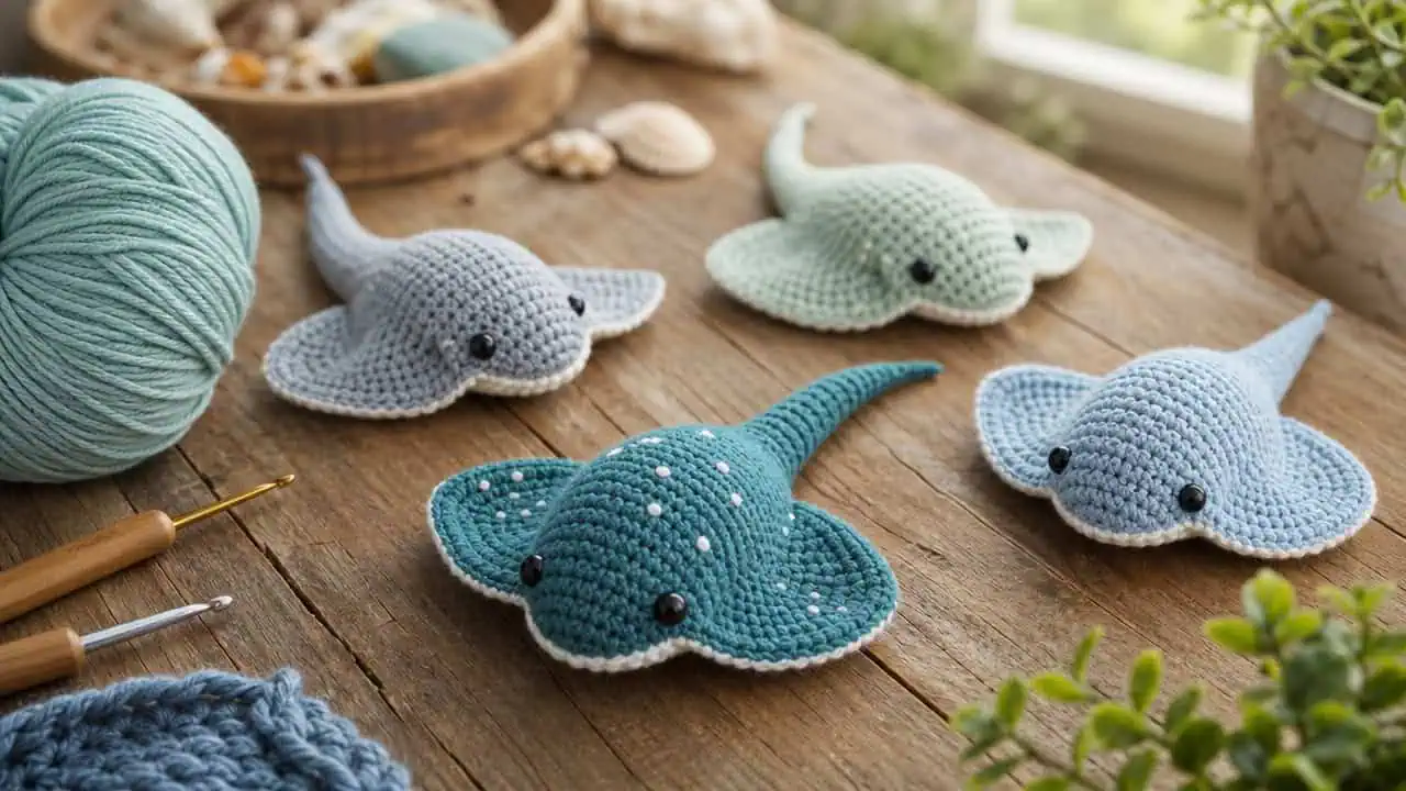 30 Stingray Crochet Patterns for Ocean-Inspired Amigurumi, Plushies, and Giftable Makes