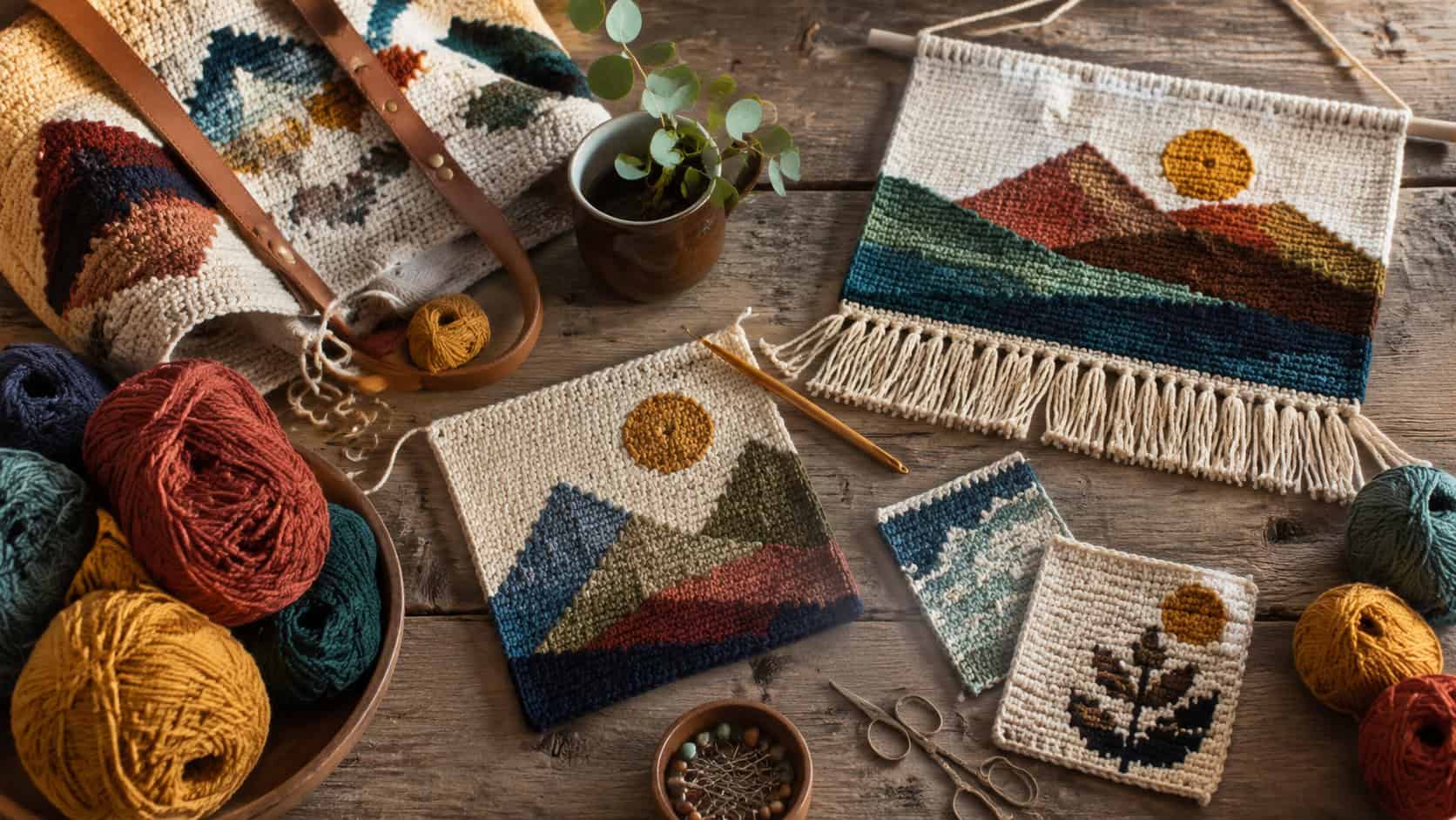 30 Tapestry Crochet Patterns to Try for Bold Wall Art, Gifts, and Wearables