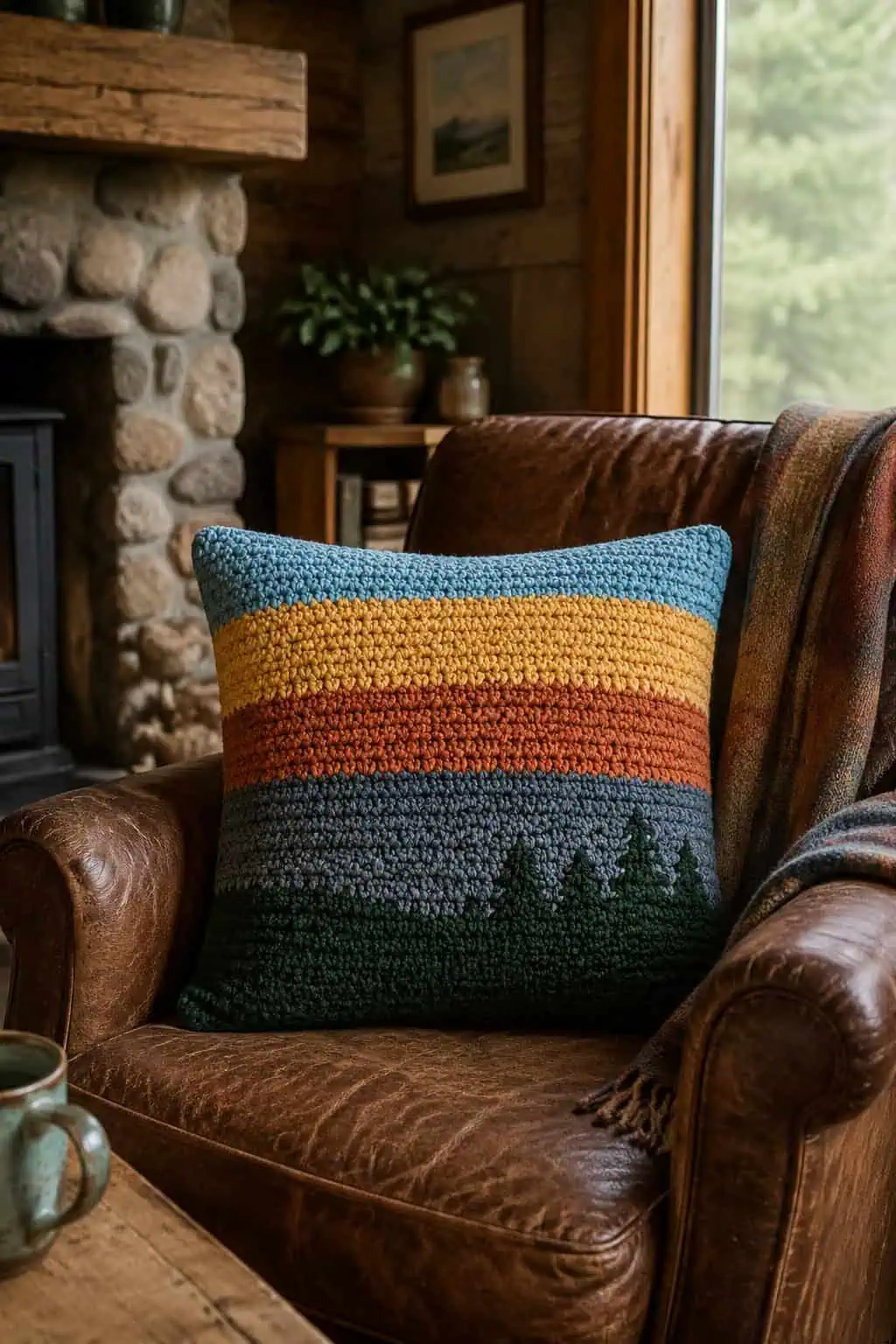 National Park Sunset Pillow Cover — Free Crochet Pattern 1 National Park Sunset Pillow Cover — Free Crochet Pattern