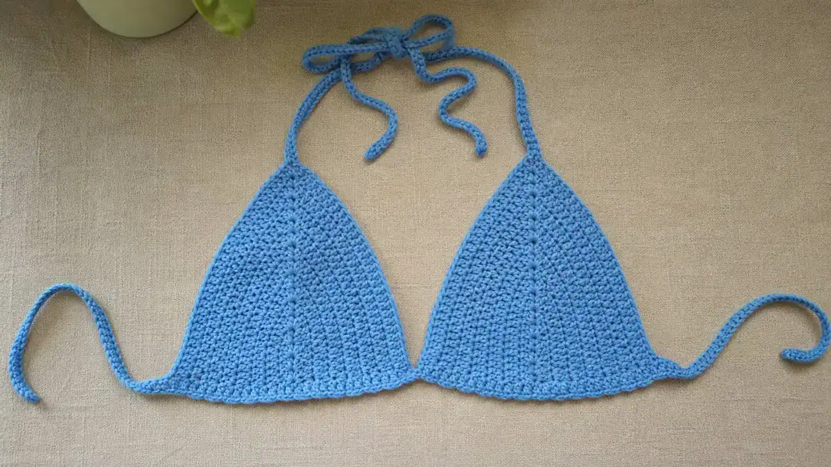 Easy Crochet Bikini Top — Free Pattern for Beginners, handmade crochet project
