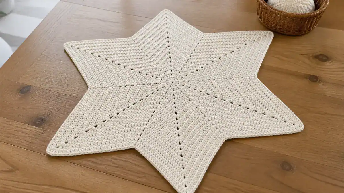 Easy 6-Point Crochet Star Blanket — Free Baby Pattern, handmade crochet project