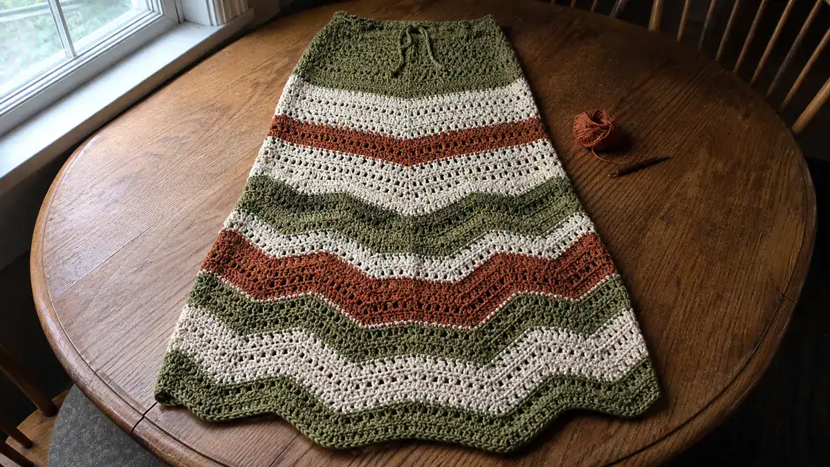 17 Maxi Skirt Crochet Patterns to Make for Summer, Festivals, and Beyond, handmade crochet project