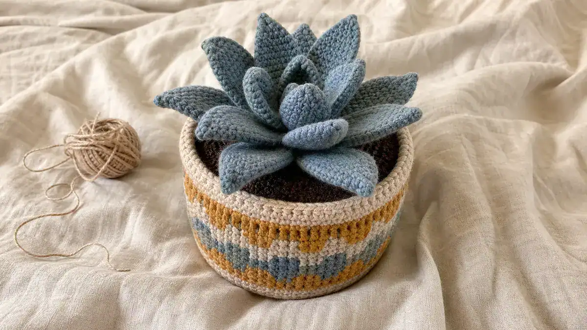 30 Succulent Crochet Patterns for Easy Indoor Garden Decor and Handmade Gifts, handmade crochet project