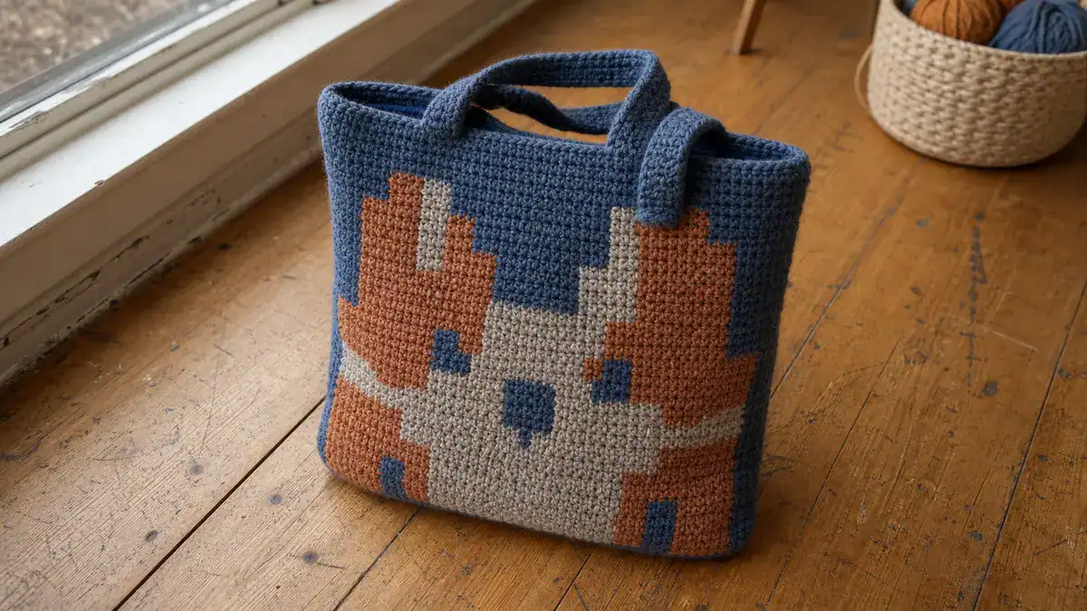 30 Pixel Crochet Patterns for Bold Colorwork, Blankets, Bags, and Amigurumi, handmade crochet project