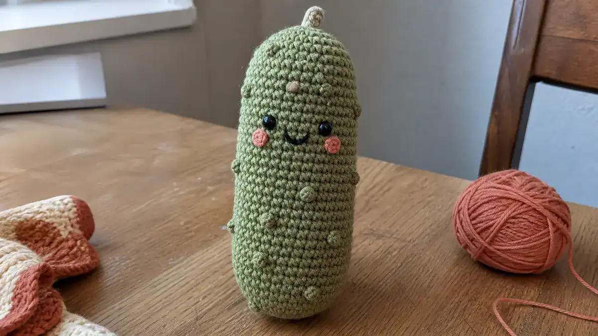 30 Pickle Crochet Patterns for Amigurumi, Keychains, Ornaments, and Plushies, handmade crochet project
