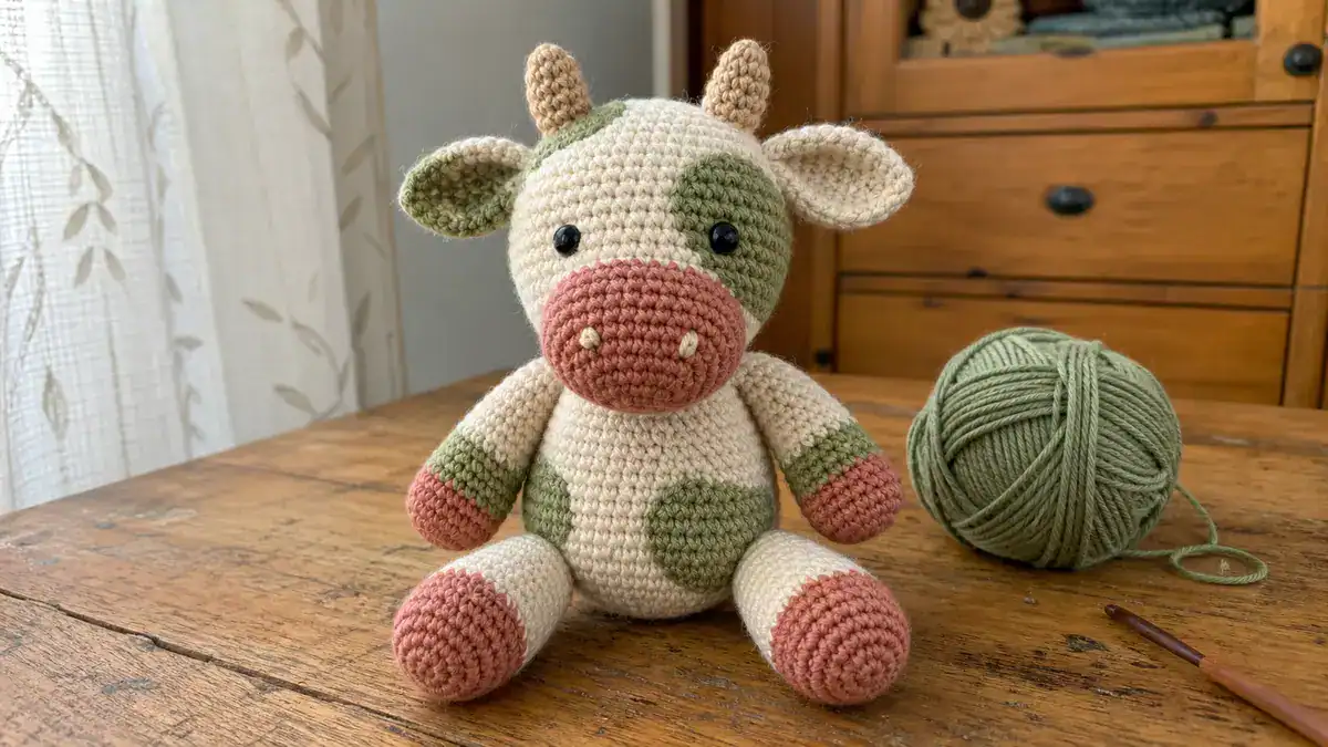 30 Adorable Cow Plush Crochet Patterns for Farmhouse Decor, Gifts, and Cozy Displays, handmade crochet project