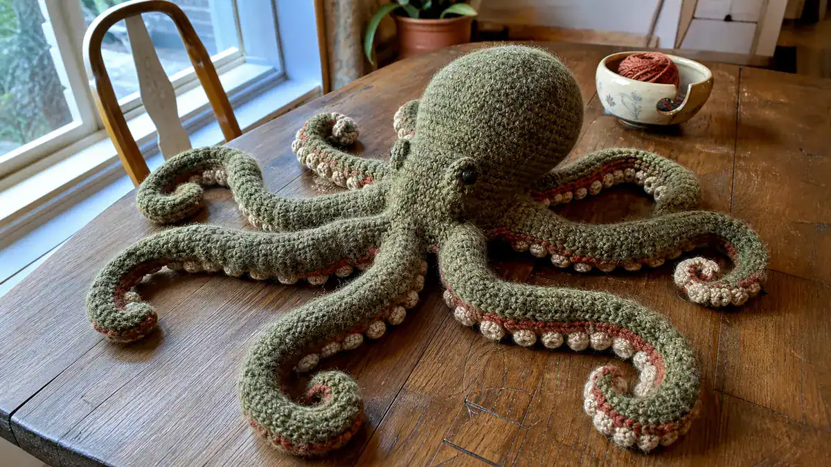 30 Giant Octopus Crochet Patterns for Plush Ocean Decor and Amigurumi Play, handmade crochet project