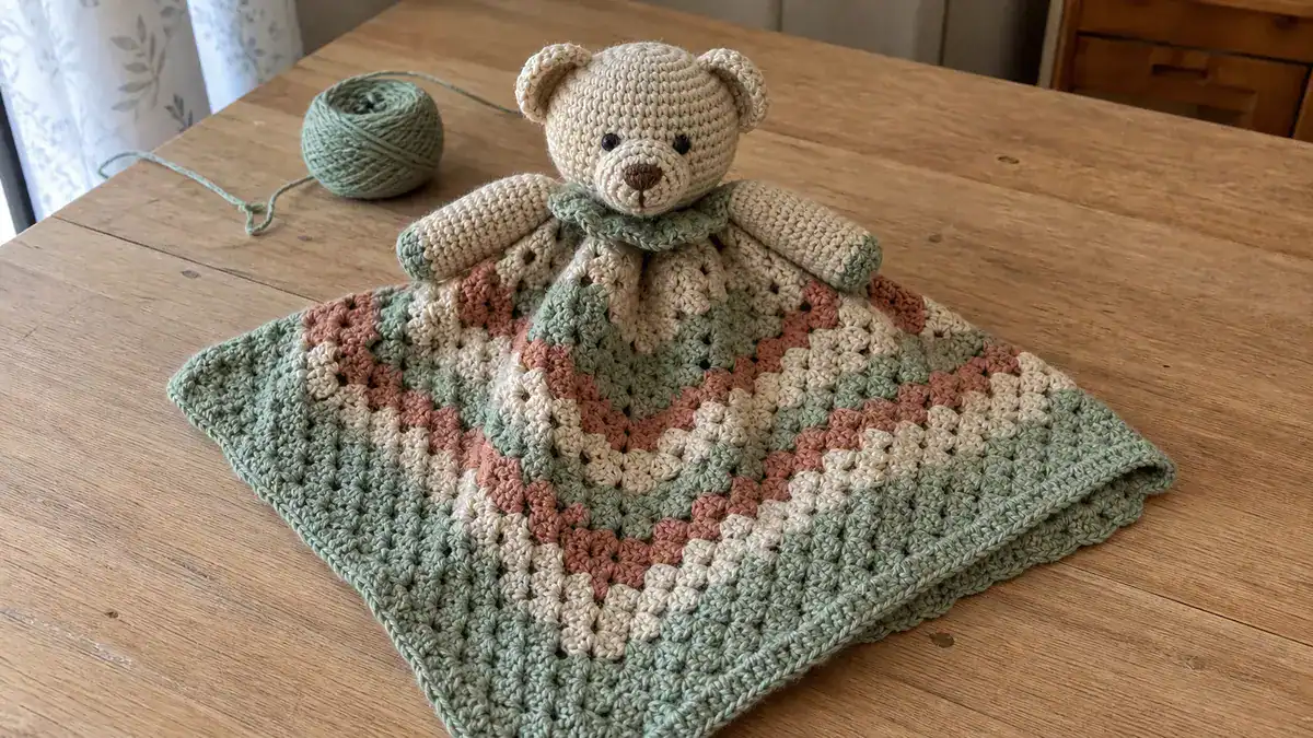 30 Teddy Bear Blanket Crochet Patterns for Cozy Baby Gifts, Loveys, and Keepsake Afghans, handmade crochet project