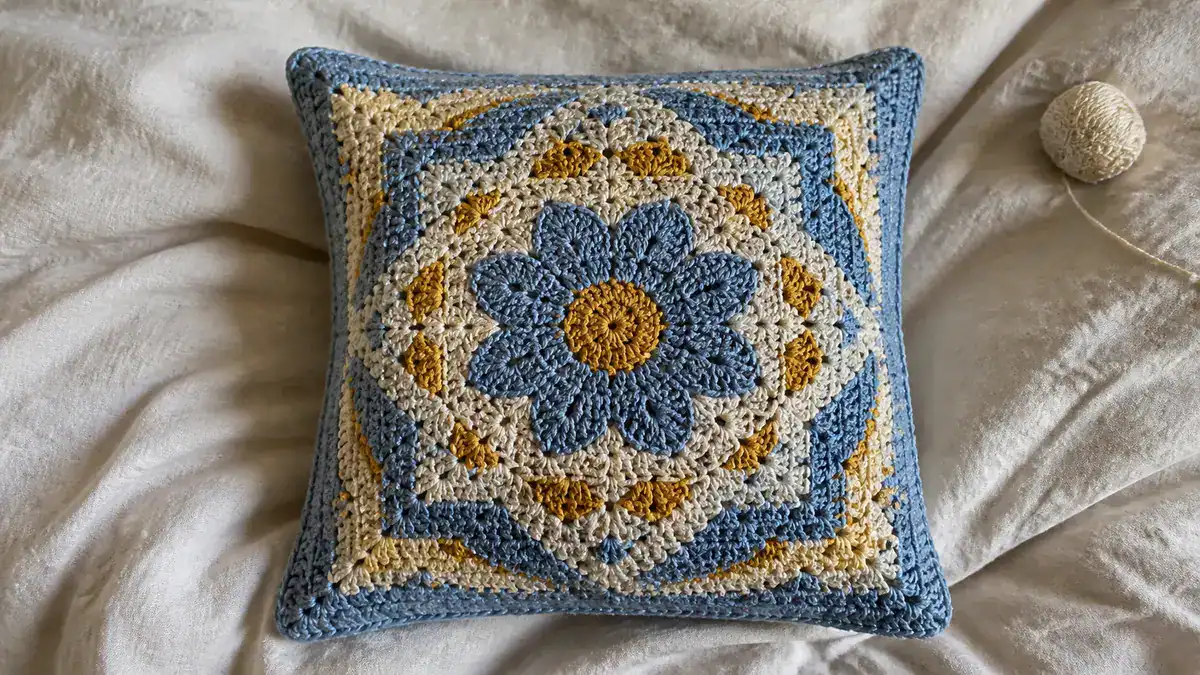 15 Persian Tile Crochet Patterns for Blankets, Pillows, and Colorful Home Decor, handmade crochet project