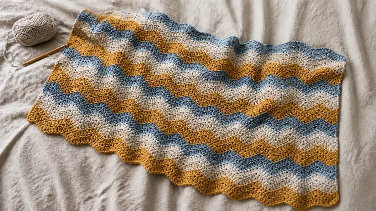 28 Wavy Ripple Crochet Pattern: Master A New Stitching Style Today!, handmade crochet project