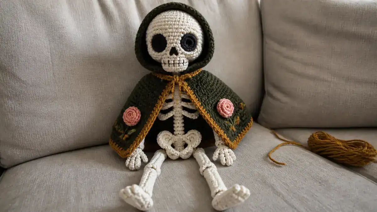 30 Skeleton Crochet Patterns for Halloween, Gothic Decor, and Spooky-Cute Gifts, handmade crochet project