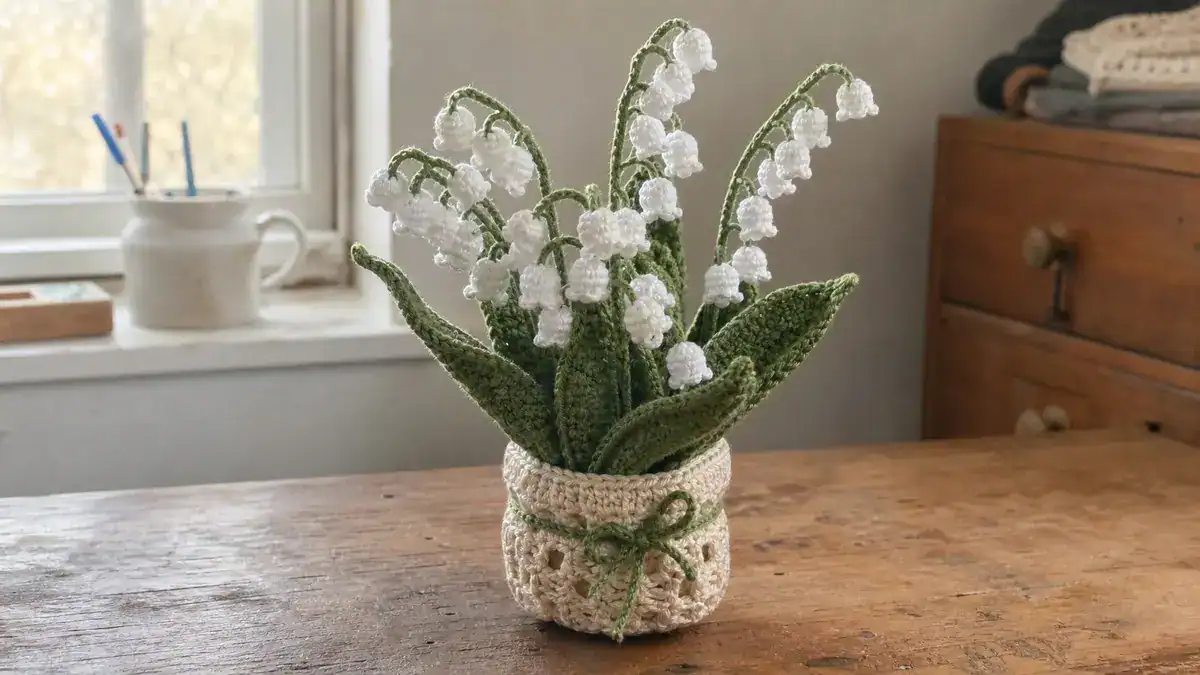 30 Lily of the Valley Crochet Patterns for Elegant Flowers, Gifts, and Home Decor, handmade crochet project