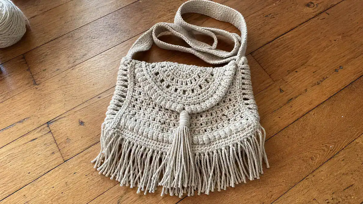 30 Boho Bag Crochet Patterns for Fringe, Florals, and Everyday Texture, handmade crochet project