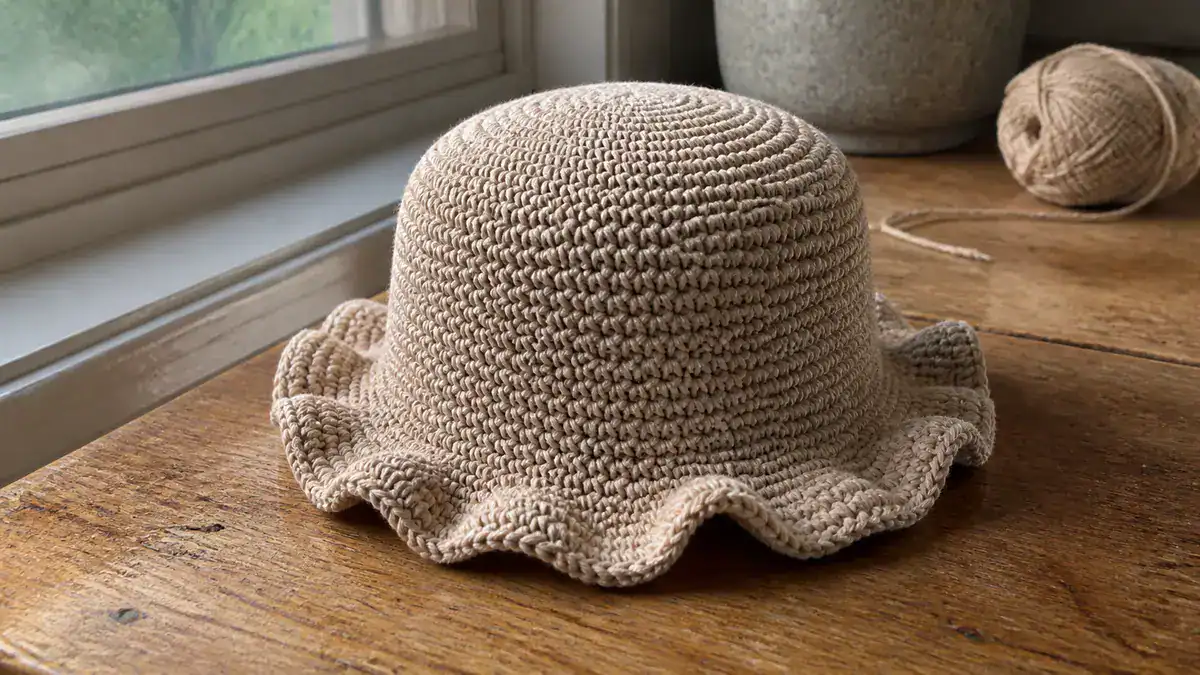 30 Ruffle Bucket Hat Crochet Patterns for Summer, Cottagecore, and Everyday Wear, handmade crochet project