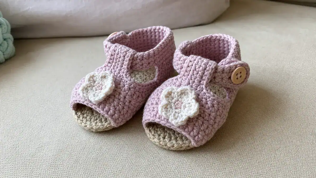 24 Baby Sandal Crochet Patterns: Create Adorable Footwear for Your Little One, handmade crochet project