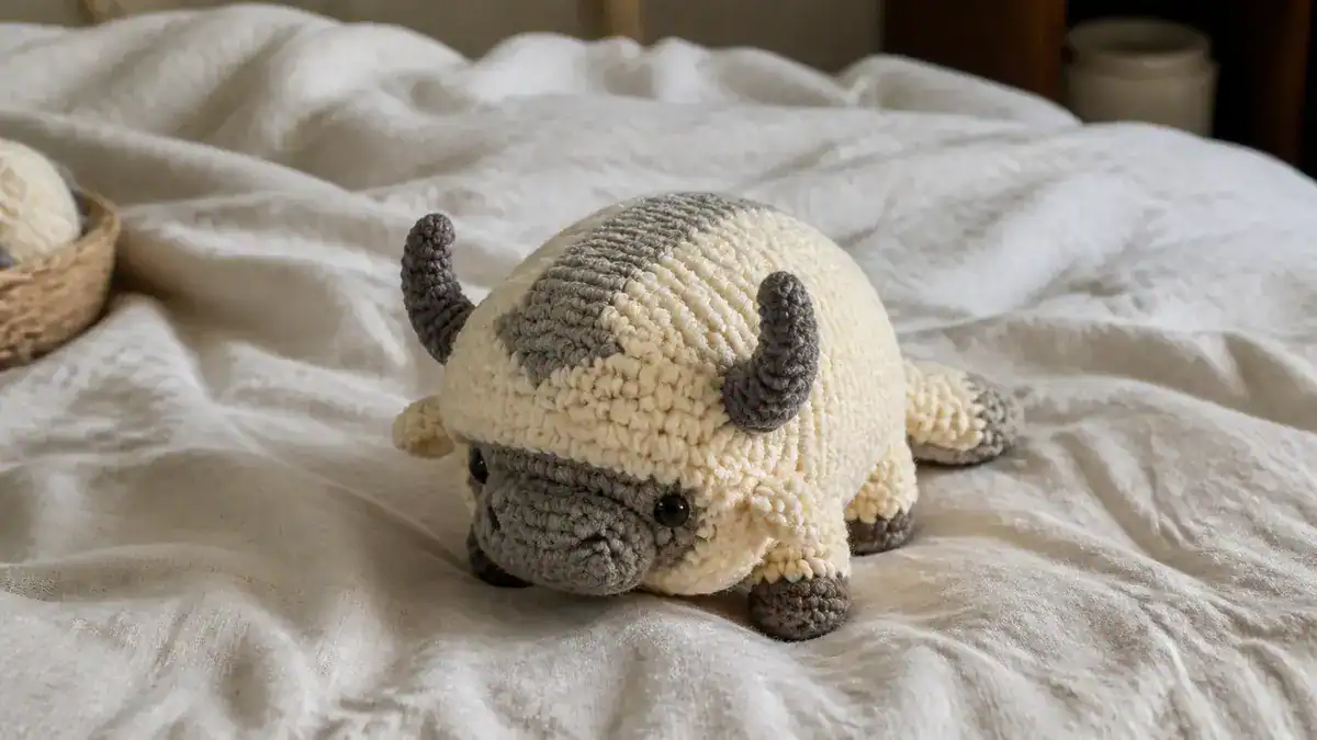30 Appa Crochet Patterns: Flying Bison Amigurumi, Hats, Tapestries, and More, handmade crochet project
