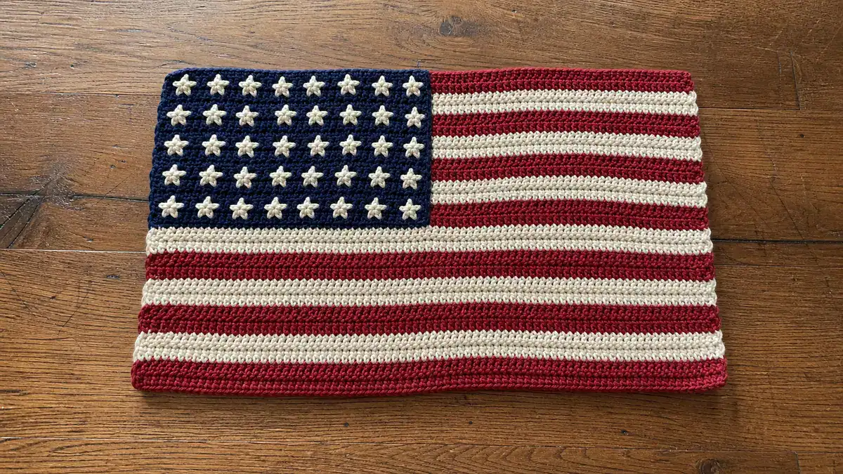 30 American Flag Crochet Patterns to Show Your Patriotic Style, handmade crochet project