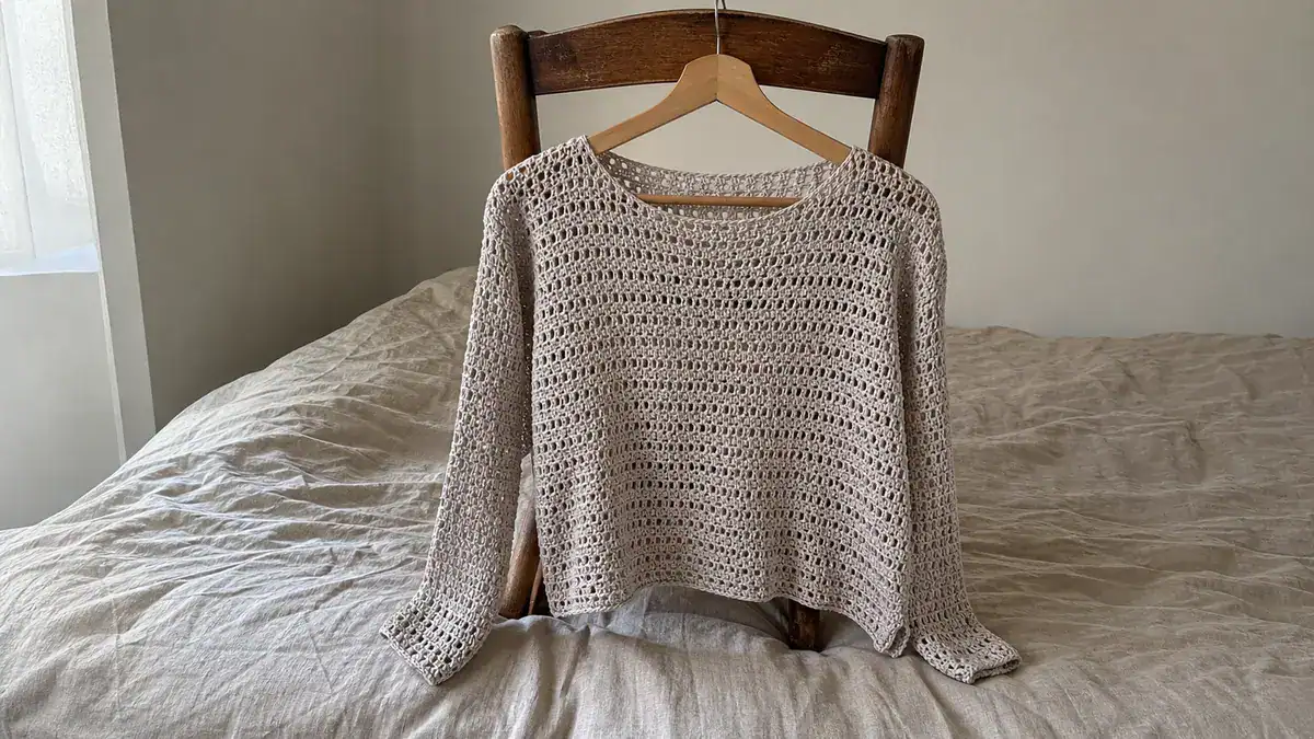 30 Mesh Sweater Crochet Patterns for Airy Layers, Pullovers, and Cardigans, handmade crochet project