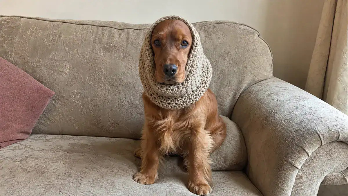 30 Dog Snood Crochet Patterns for Cozy, Cute, and Practical Pet Wear, handmade crochet project
